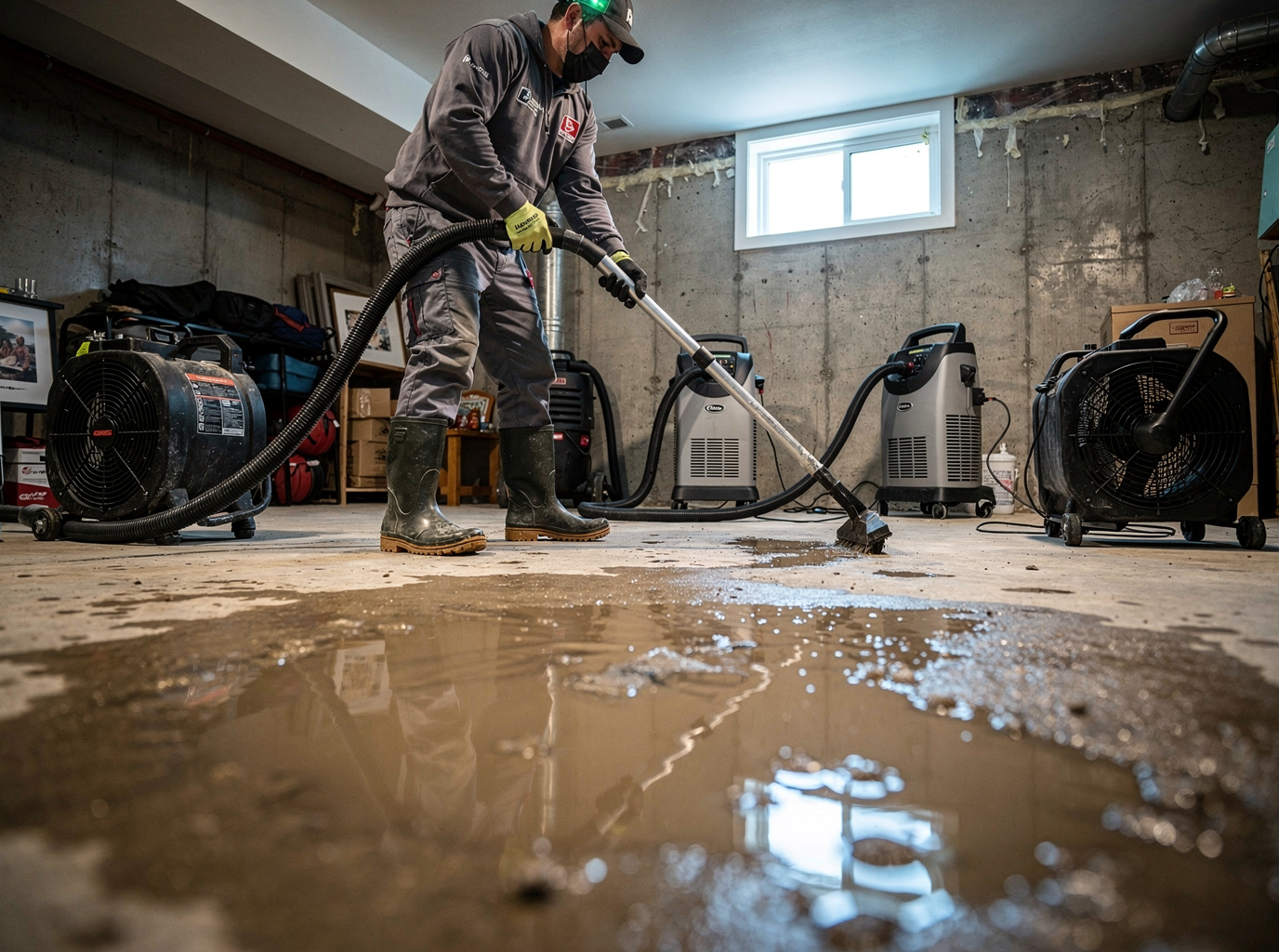 Basement Flood Cleanup in Austin