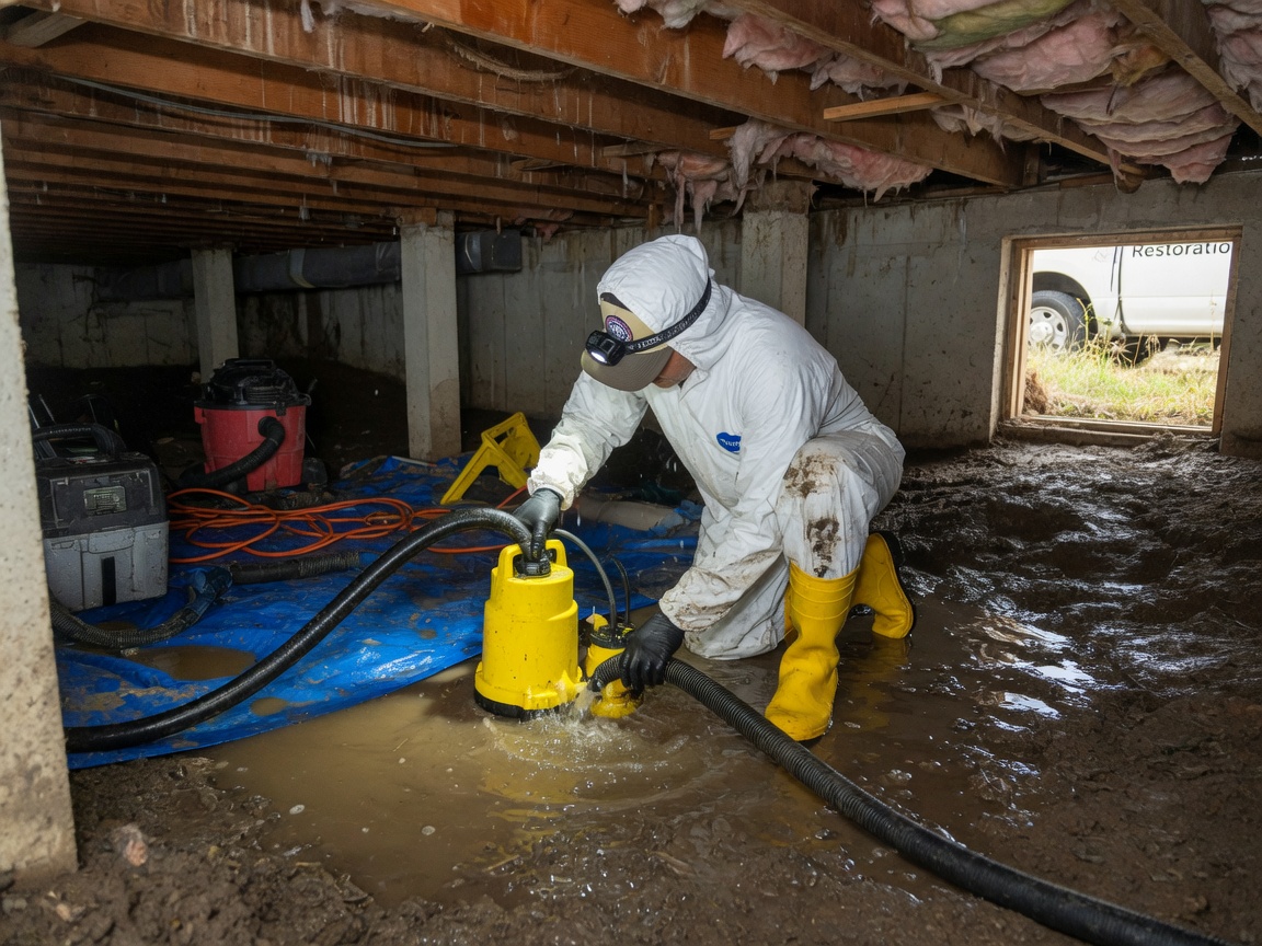 Crawl Space Water Removal in Austin